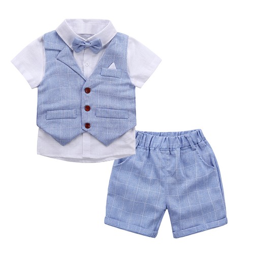 pageant christening suit baby boy kids wedding suits 4 pieces wedding and parties - Picture 13 of 16