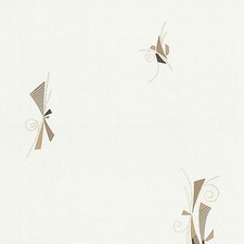 P+S Tapete Vlies Pure&Easy 13292-20 Grafisch Weiß Beige Braun Gold Vliestapete
