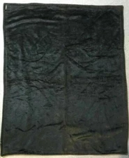 Vintage Stroock Fur Carriage/Sleigh Blanket. Two Sided, Black And Green. 66x54in