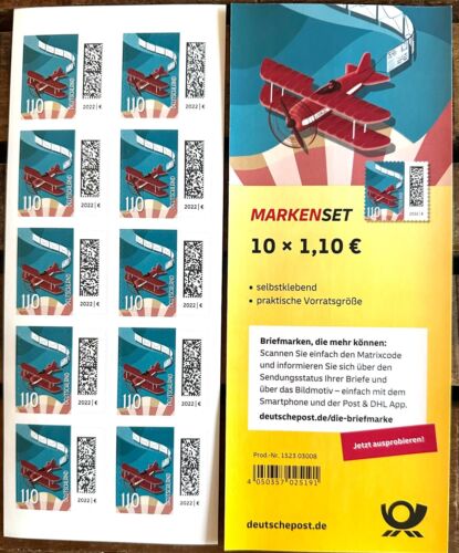 BRD JANUAR 2025 MiNr. 3883 TYPE I + II FB 144 LUFTPOST 110 SK 2 VARIANTEN ** WDB - Bild 2 von 5
