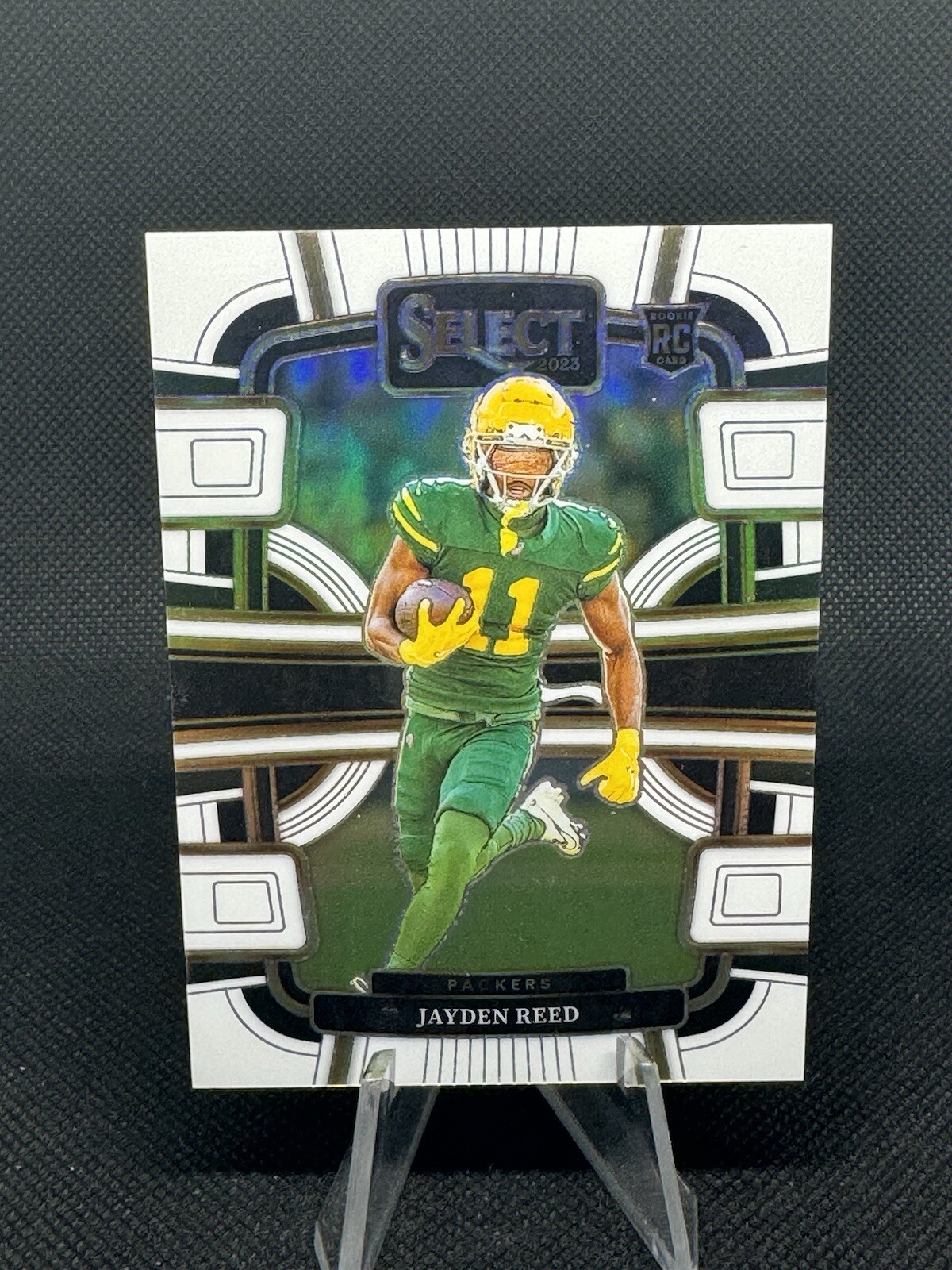 2023 Panini Select Concourse Level White Prizm #38 Jayden Reed /35 Rookie RC