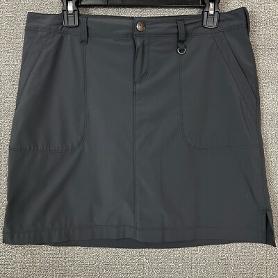 REI Skort Women's Size Gray Pockets Stretch Drawstring Outdoor