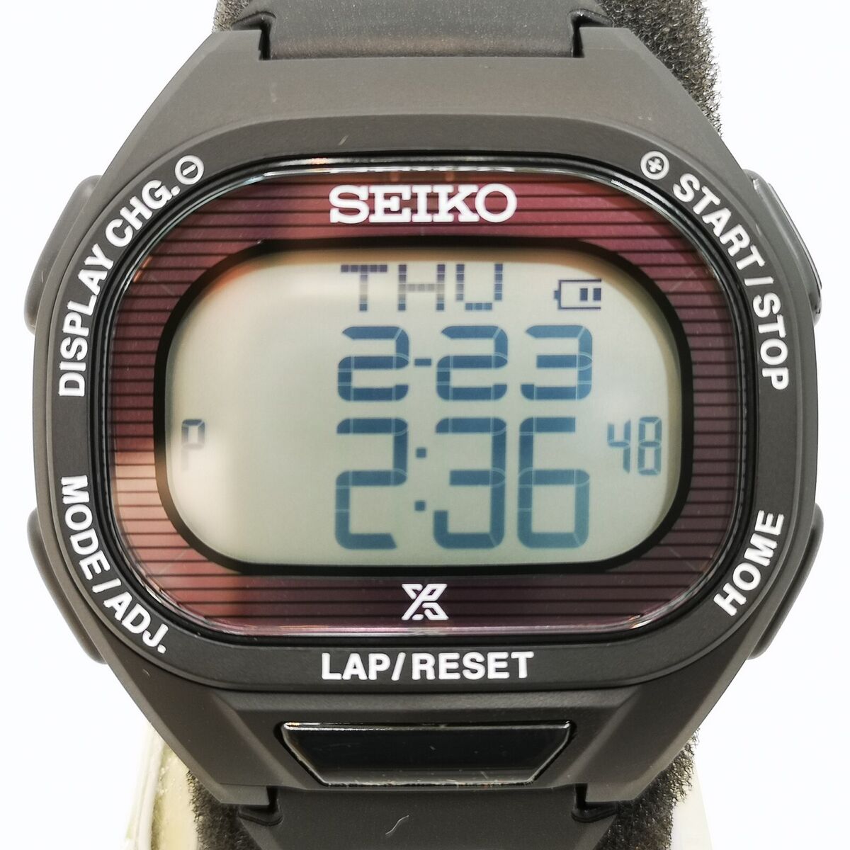 SEIKO PROSPEX SBEF055 Black Super Runners Solar Men's Watch SEIKO PROSPEX SBEF055 Black Super Runners Solar Men's Watch
