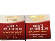 Australian Dream Arthritis Pain Cream 4oz ( 2 pack ) ^ Very Fresh 03/2026+