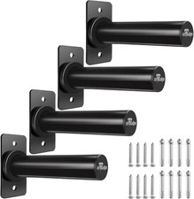 4 Wall Mounted Weight Plate Holder Fit 2 inch Olympic Weight Plates Max 275 lbs