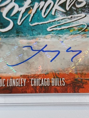 2018 Court Kings Luc Longley AUTO RUBY /99 Brush Strokes Autograph - Rare - Picture 2 of 4