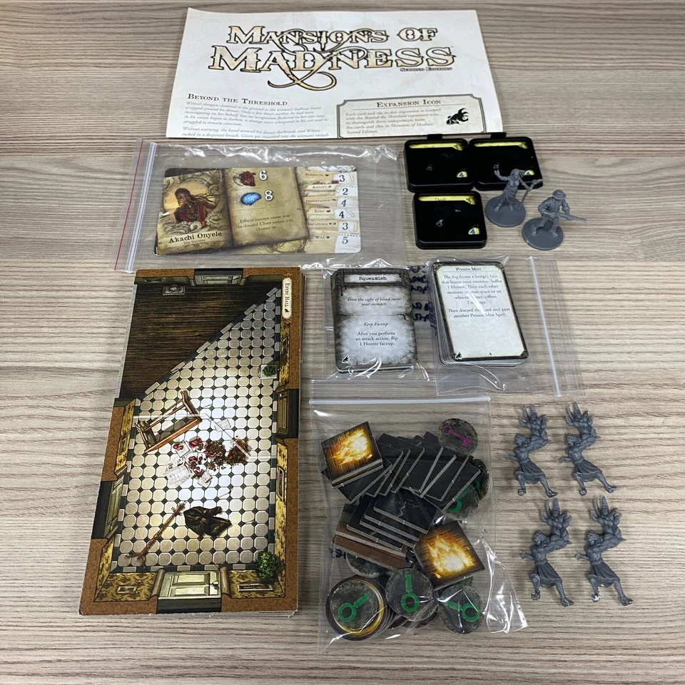 MANSIONS OF MADNESS BEYOND THE THRESHOLD EXPANSION BOARD GAME SECOND EDITION - Image 4 of 4