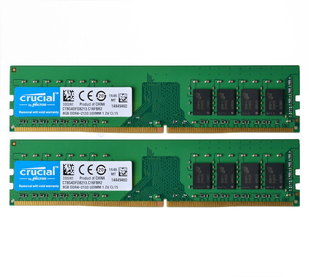 Crucial PC4-17000 (DDR4-2133) Bus Speed Computer RAM 16 GB Total