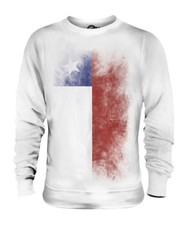 CHILE FADED FLAG UNISEX SWEATER TOP CHILEAN SHIRT FOOTBALL JERSEY GIFT