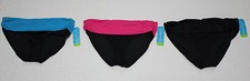 NEW WOMENS TROPICAL ESCAPE ROLL WAIST SWIM BIKINI BOTTOMS NWT 40