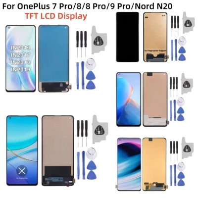 MARKENLOS TFT LCD Display Touch Screen Digitizer für OnePlus 7 Pro/8/8 Pro/9 Pro/Nord N20