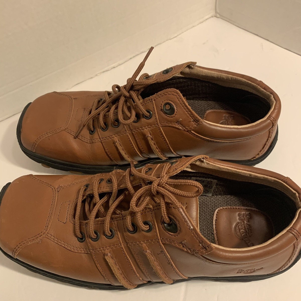 Dr. Martens 8A99 Jim Mens US 11 Air Cushion Sole Brown Leather Lace Up Shoes Y2K DR. MARTENS 8A99 Brown Leather Lace Up Air Cushion Shoes  main image 4