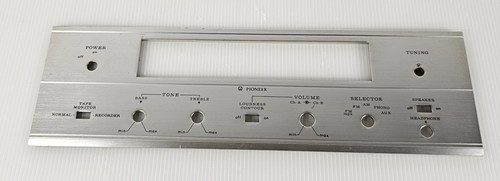 Vintage Pioneer Stereo Amplifier Receiver Metal FACEPLATE 
