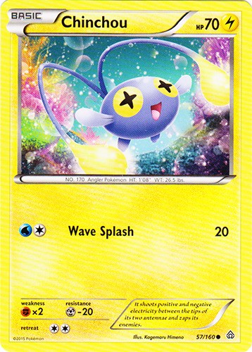 Chinchou - 57/160 - Common - Moderately Played