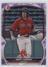 2023 Bowman Prospects Purple Pattern 60/199 Mikey Romero #BP-69 0z0v