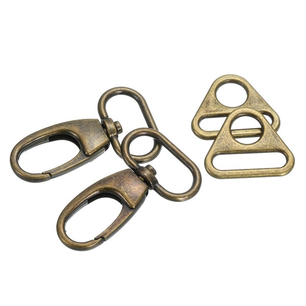 "Drehbarer Karabinerhaken, Karabinerverschluss Mit Dreiecksring (1\", Bronze)"-image