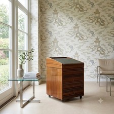 Mobile Scrittoio Cassetti Vintage Legno Impiallacciato Design Anni 60 Originale