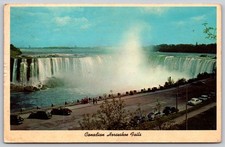 Canadian Horseshoe Falls Niagara Falls Curteichcolor Postcard 1960s AA408