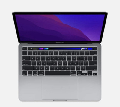 Apple MacBook Pro 13'' M1 8GB RAM 2020 Silver Touch Bar Laptop Used