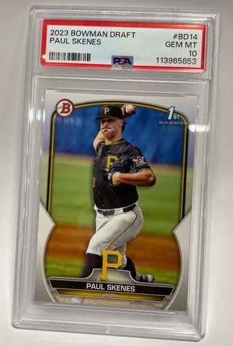 TOPPS 2023 Bowman Draft Paul Skenes PSA #BD14 Gem Mint 10