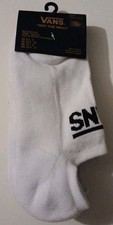 Vans Off The Wall No Show Socks 3 Pair Men's 6.5-9 White Brand New