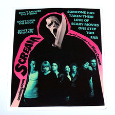 "SCREAM" Cut Large Sticker Decal Scary Movie Horror Film Ghost Scream