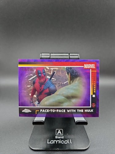 /250 Marvel Topps Chrome Studios Deadpool Purple Face To Face With The Hulk 2025