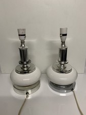 PAIR OF VINTAGE 1970s BARBIER JANSEN STYLE ITALIAN LAMP  ART DECO