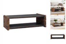 Beistelltisch Natur 44,5x45x45 Cm Massives Mahagoni Holz