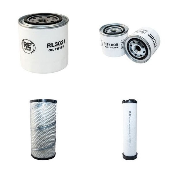 Filter Service Kit FüR Kubota M9000 Luft ÖL Kraftstoff W/Kubota V3300 Motor-image