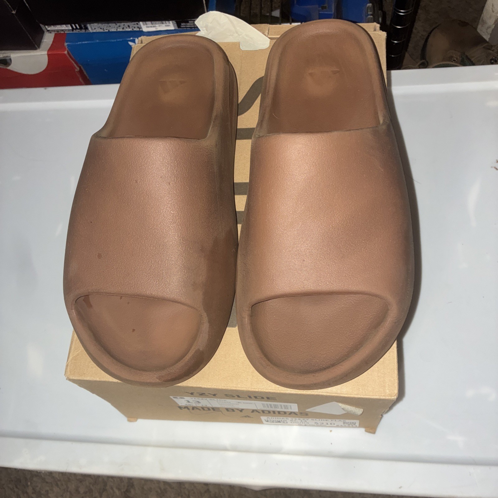 Size 13 - Adidas Yeezy Slide Men’s 10 Flax (FZ5896)