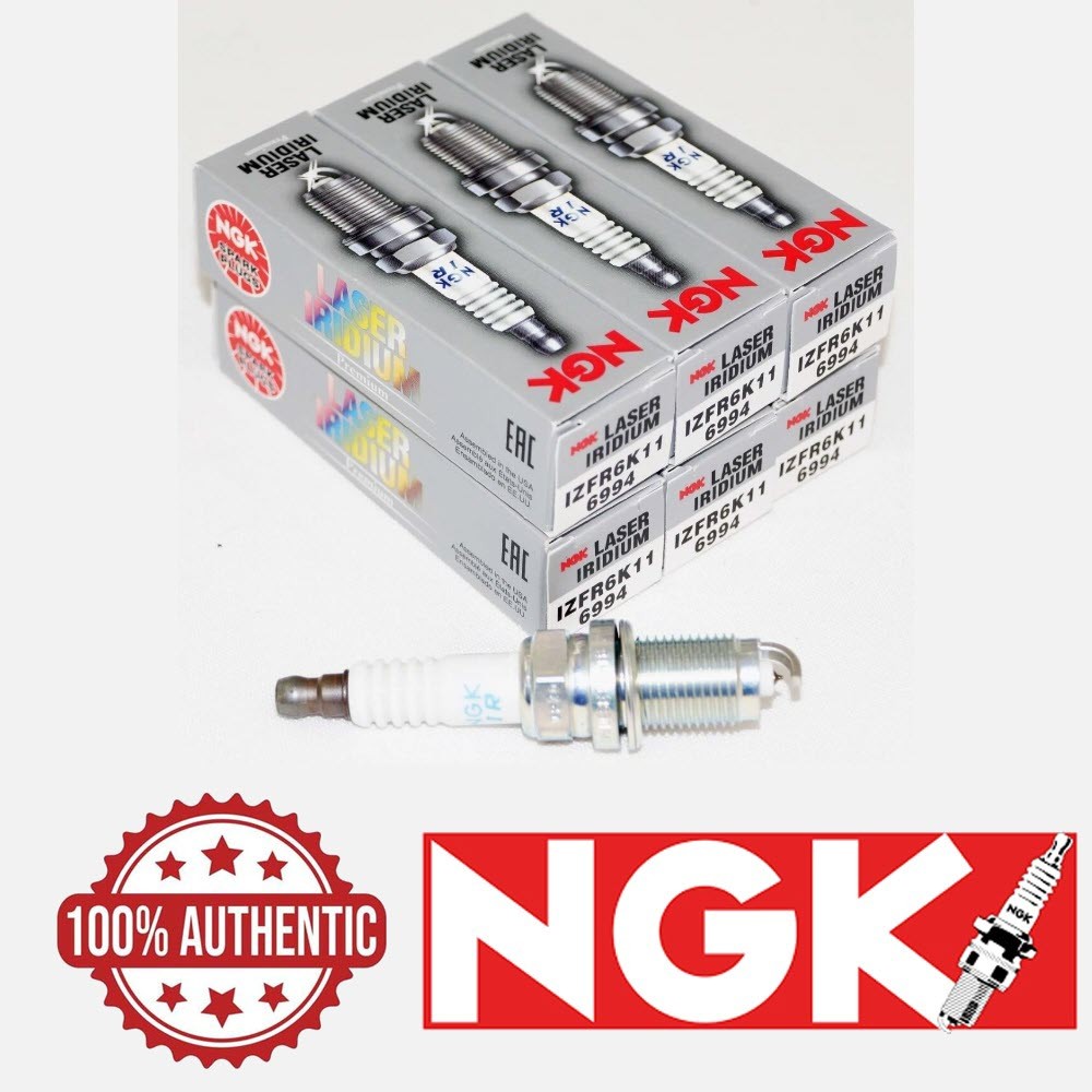 6Pcs 6994 Spark Plugs Laser Iridium NGK IZFR6K11 Fit for Honda ACURA V6 Acura US