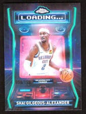 2025-26 Topps Chrome Shai Gilgeous-Alexander Loading Aqua Refractor 059/199