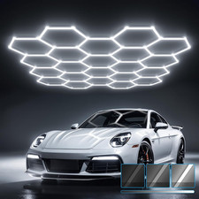 Gen 2 Hexagon Garage Light, 58100LM Dimmable LED Shop Gym Lighting