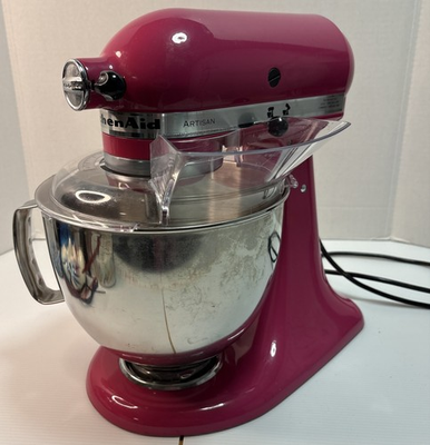 #ad #ad KitchenAid Artisan RARE Cranberry Color 5 Qt Stand Mixer Works #KSM150PSCB $199.98