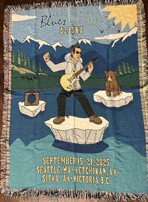 Joe Bonamassa Keeping The Blues Alive Alaska Cotton Throw Blanket 36''x 54 