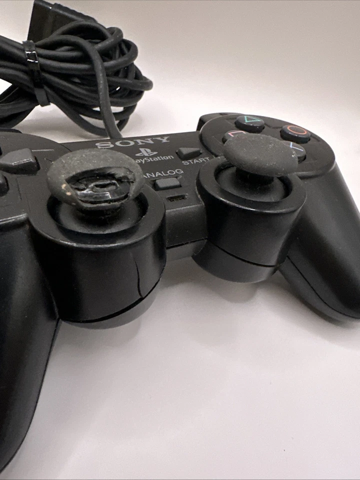 Sony PlayStation Dualshock 2 Controller Black PS2 Joystick Genuine Untested - Image 4 of 4
