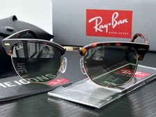 Ray-Ban Sunglasses RB3016 Clubmaster W0366 Tortoise Brown/Green Lens 51mm Unisex