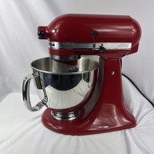 Made In U.S.A Usato KitchenAid Artisan Testa Inclinabile 5Qt. Accessori KSM150PSER ROSSO
