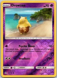 Drowzee 59/149 Sun & Moon Base Set Reverse Holo Common