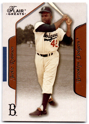 2003 Fleer Flair Greats Home Team Edition JACKIE ROBINSON Short Print #5 of 8