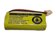 Vtech Cordless Phone Battery Pack 2.4V 400mAh Ni-MH for BT183342 BT283342