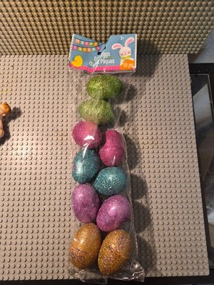 Glitter Fillable Easter Eggs Hunt Spring Bright Sparkly Shiny New Pink Gold 10