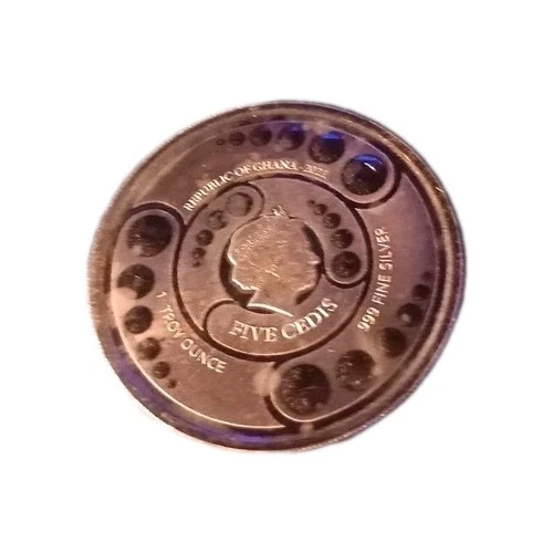 Republic of Ghana 2021 Alien 1oz .999 Fine Silver $5 Coin Round Low Mintage