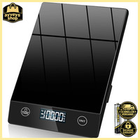 Digitale KüChenwaage Glas HochpräZise 1G Tara-Funktion 10Kg Touchscreen Schwarz