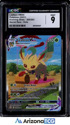Leafeon VMAX graded CGC 9 for sale on eBay