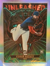 2025 Donruss KUMAR ROCKER Unleashed FOIL GREEN LASER Rangers #19 RC ROOKIE