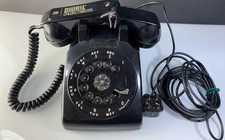 VTG 1954 Western Electric 500 Black Rotary Telephone W/Rare Handset Attachment