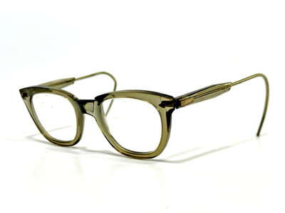 Sellstrom Vintage Safety Glasses Gray Transparent Frame Clear Lens