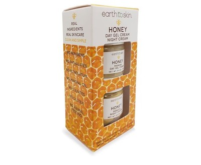 Earth To Skin Honey Manuka Mini Duo Set Day Gel Cream 0.5oz+Night Cream 0.5oz